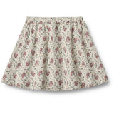 Wheat Slightly Green Flowers Sweat Skirt Manuella