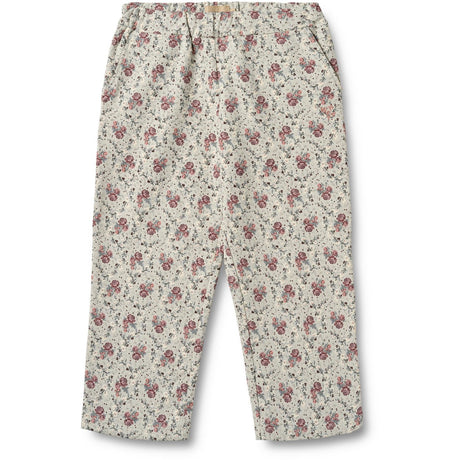 Wheat Slightly Green Flowers Sweatpants Eline