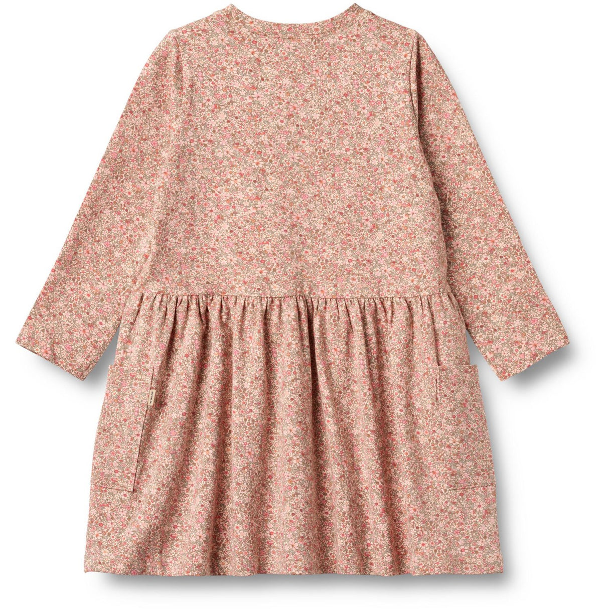 Wheat Rose Dust Flower Meadow Jersey Dress L/S Bessie
