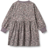 Wheat Purple Stone Flowers Jersey Dress L/S Dorthea