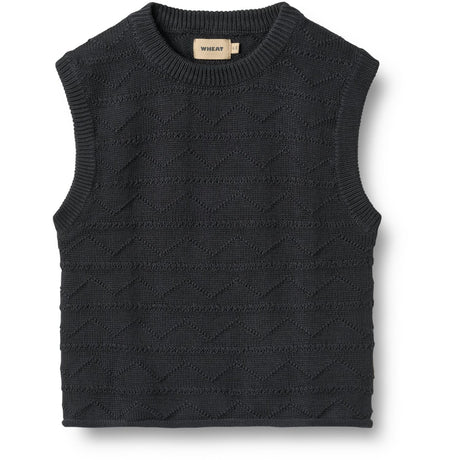 Wheat Navy Knit Vest Bobby