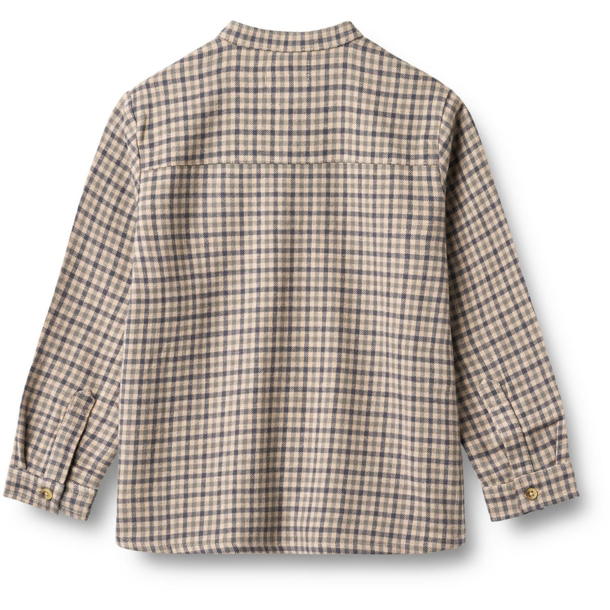Wheat Blue Check Shirt L/S Willum