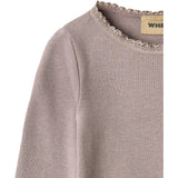 Wheat Dusty Purple Rib Blouse Reese