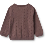 Wheat Plum Knit Cardigan Maia