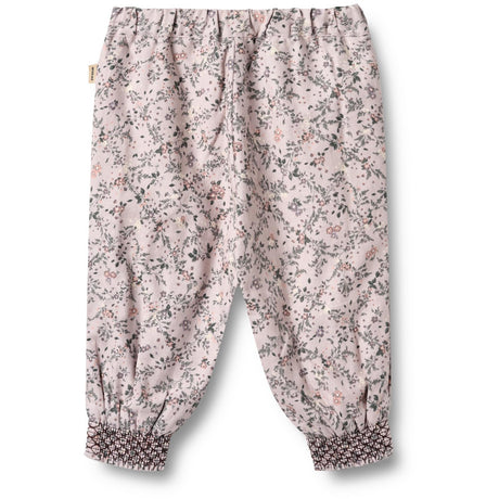 Wheat Lilac Checked Flowers Pants Lined Sara
