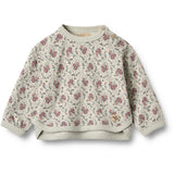 Wheat Slightly Green Flowers Sweatshirt L/S Emery
