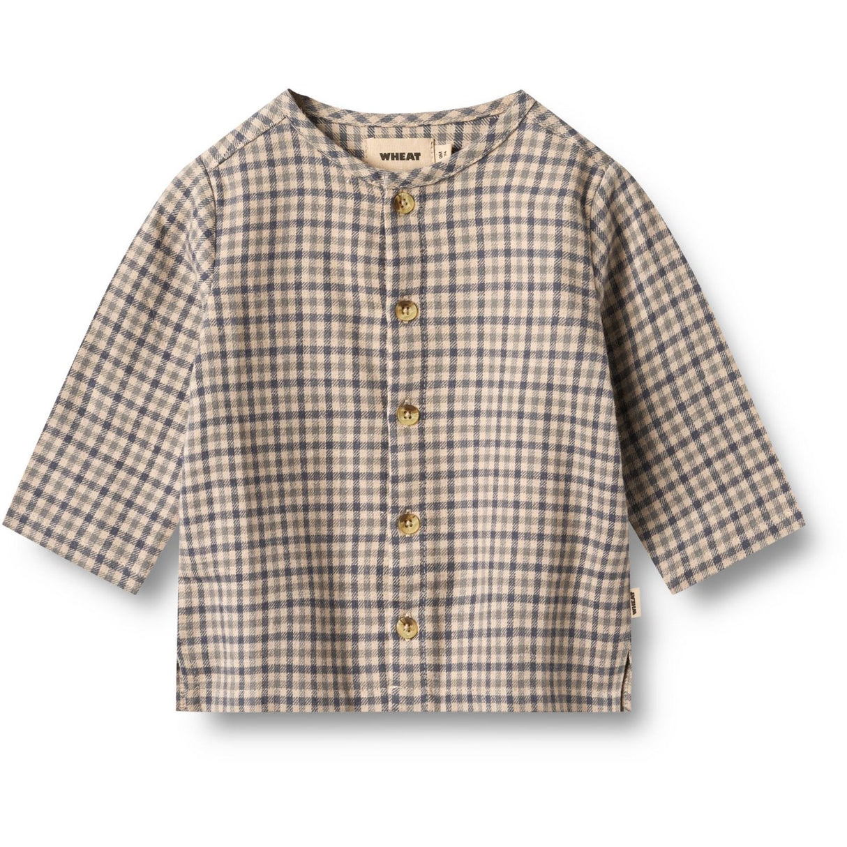 Wheat Blue Check Shirt L/S Shelby