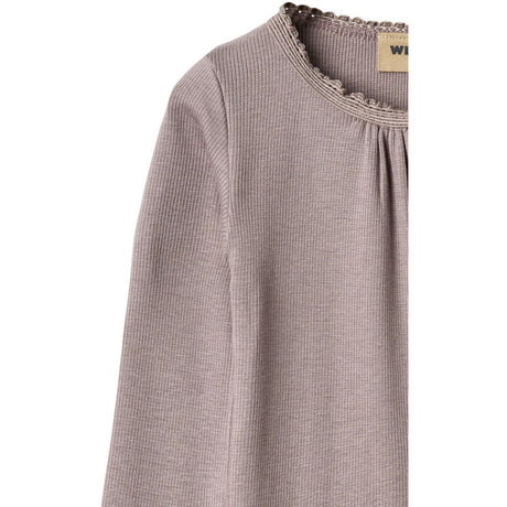 Wheat Dusty Purple Rib Body L/S Lotta