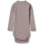 Wheat Dusty Purple Rib Body L/S Lotta