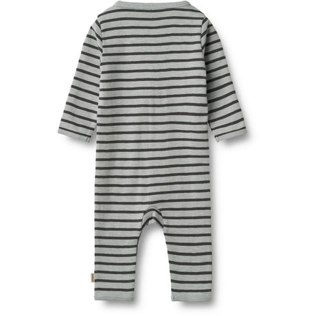 Wheat Soft Blue Stripe Jumpsuit L/S Dusty