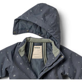 Wheat Greyblue Letters Snowsuit Miko