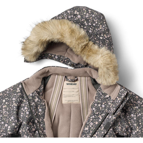 Wheat Black Sea Open Flowers Snowsuit Moe