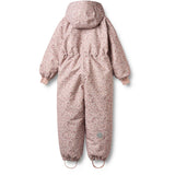 Wheat Rose Dust Flowers Snowsuit Miko