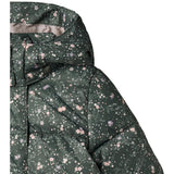 Wheat Forest Lake Checked Flowers Puffer Jacket Karla