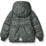Wheat Forest Lake Checked Flowers Puffer Jacket Karla