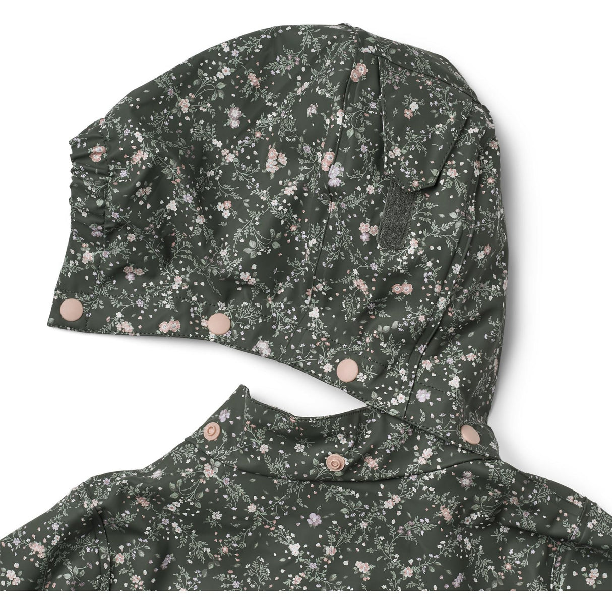 Wheat Forest Lake Checked Flowers Rainwear Ollo Jacket