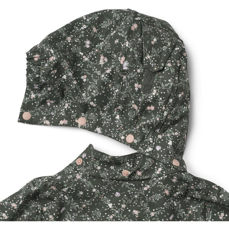 Wheat Forest Lake Checked Flowers Rainwear Ollo Jacket