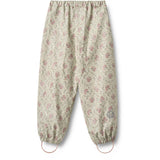 Wheat Slightly Green Flowers Rainwear Olo Pants