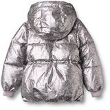 Wheat Silver Flower Meadow Puffer Jacket Eli