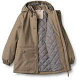 Wheat Dry Wood Thermo Rain Coat Aju