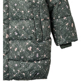 Wheat Forest Lake Checked Flowers Puffer Coat Yrsa