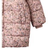 Wheat Rose Powder Flowers Puffer Coat Yrsa