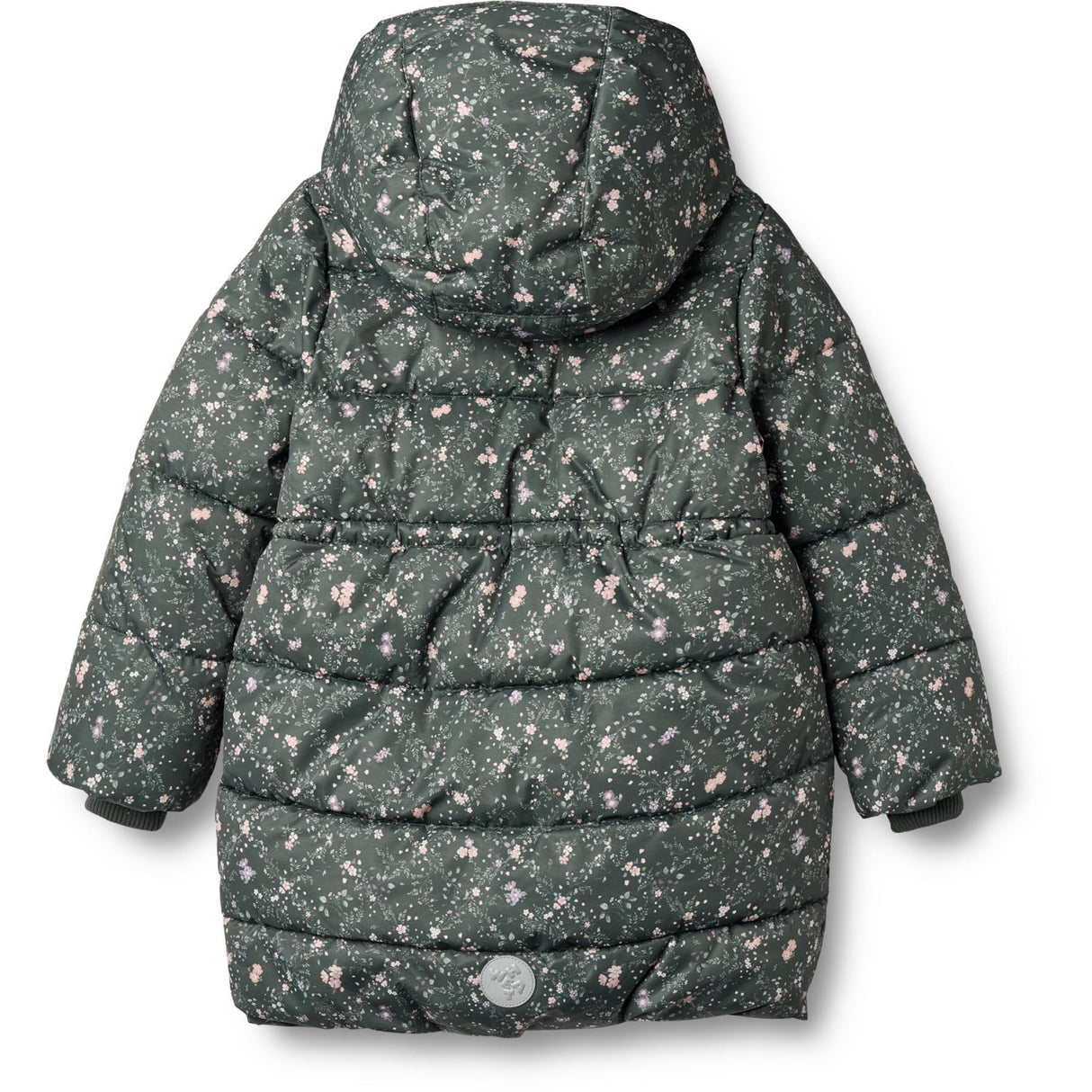 Wheat Forest Lake Checked Flowers Puffer Coat Yrsa