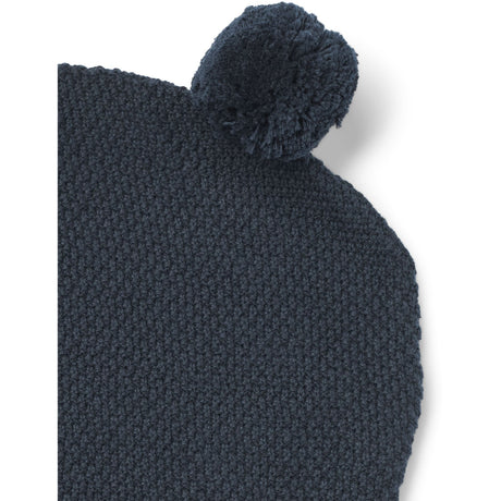 Wheat Ink Melange Knitted Balaclava Pomi