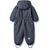 Wheat Greyblue Letters Snowsuit Adi