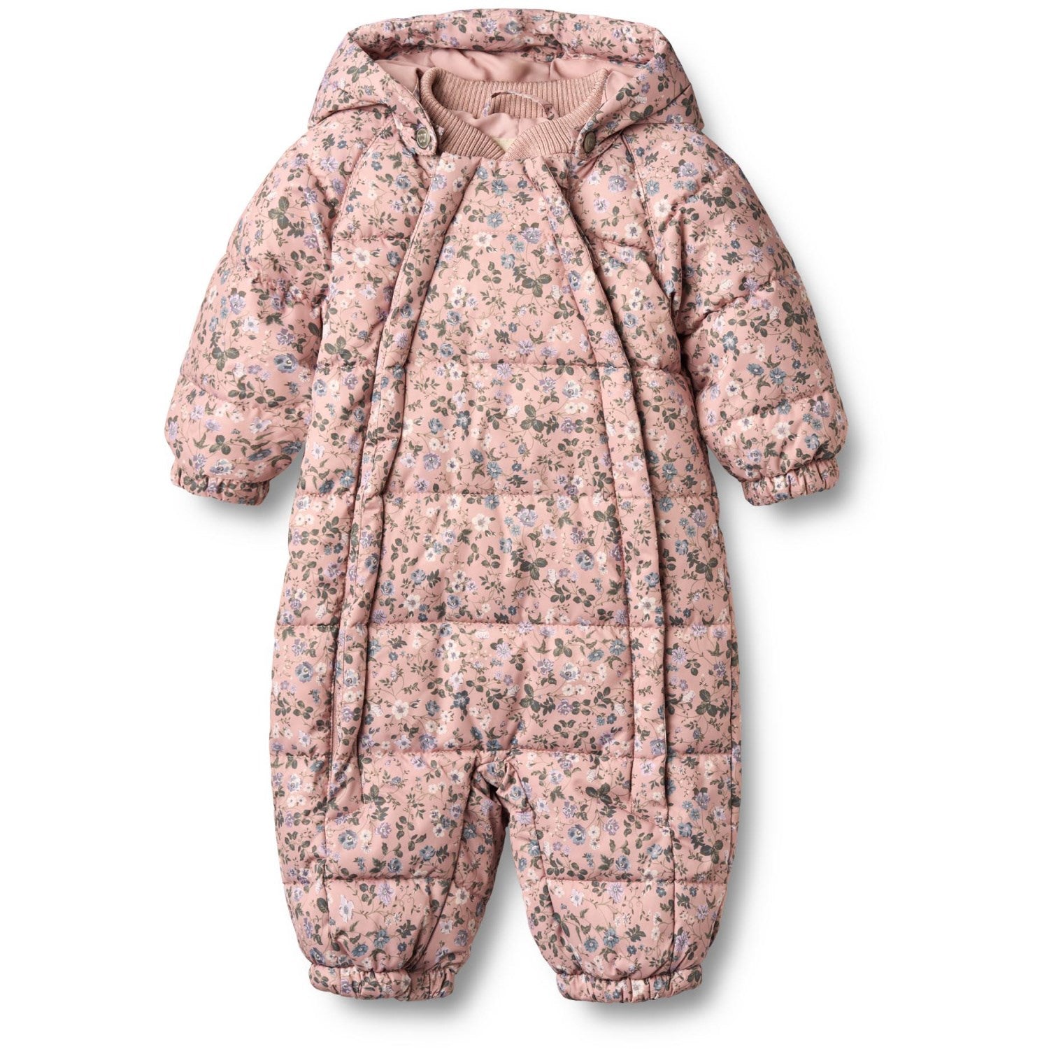 Buy Wheat Rose Powder Flowers Puffer Baby Suit Edem Luksusbaby