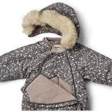 Wheat Black Sea Open Flowers Snowsuit Nickie
