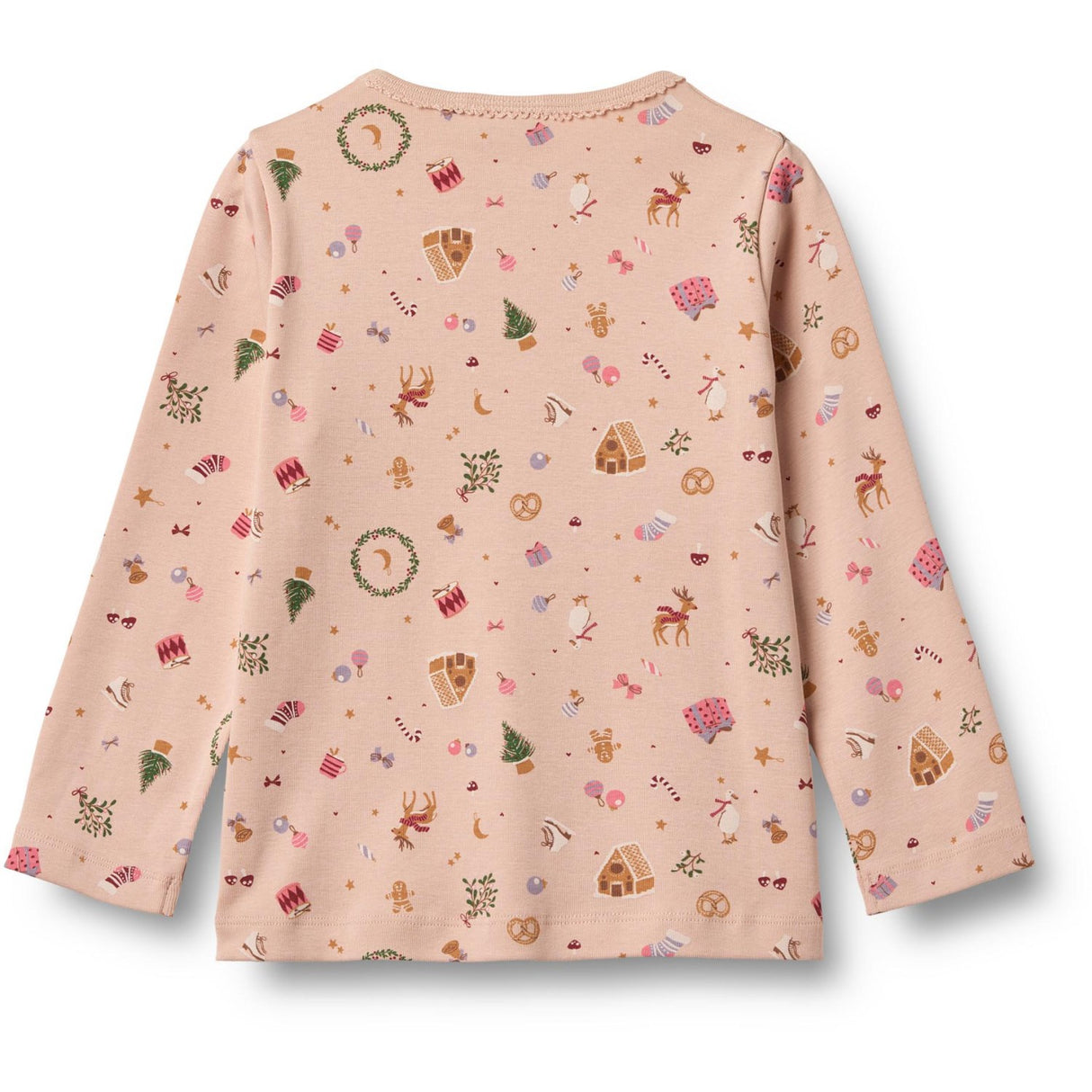 Wheat Rose Dust Holiday Nightwear Picoting Mila