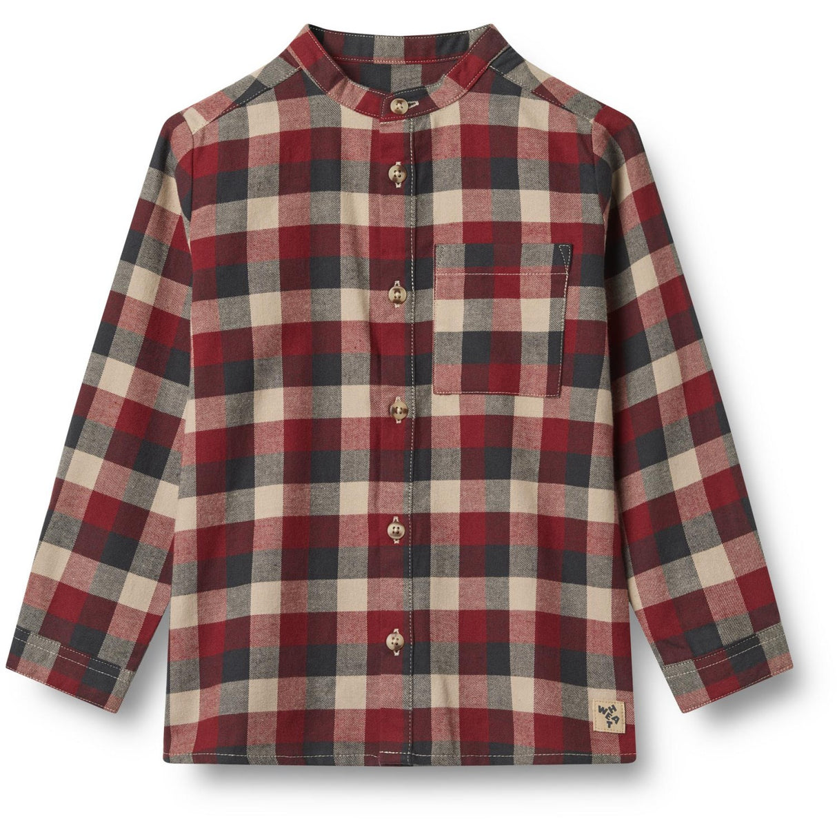 Wheat Red Blue Check Shirt L/S Willum