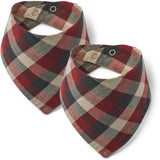 Wheat Red Blue Check 2 Bib Eden