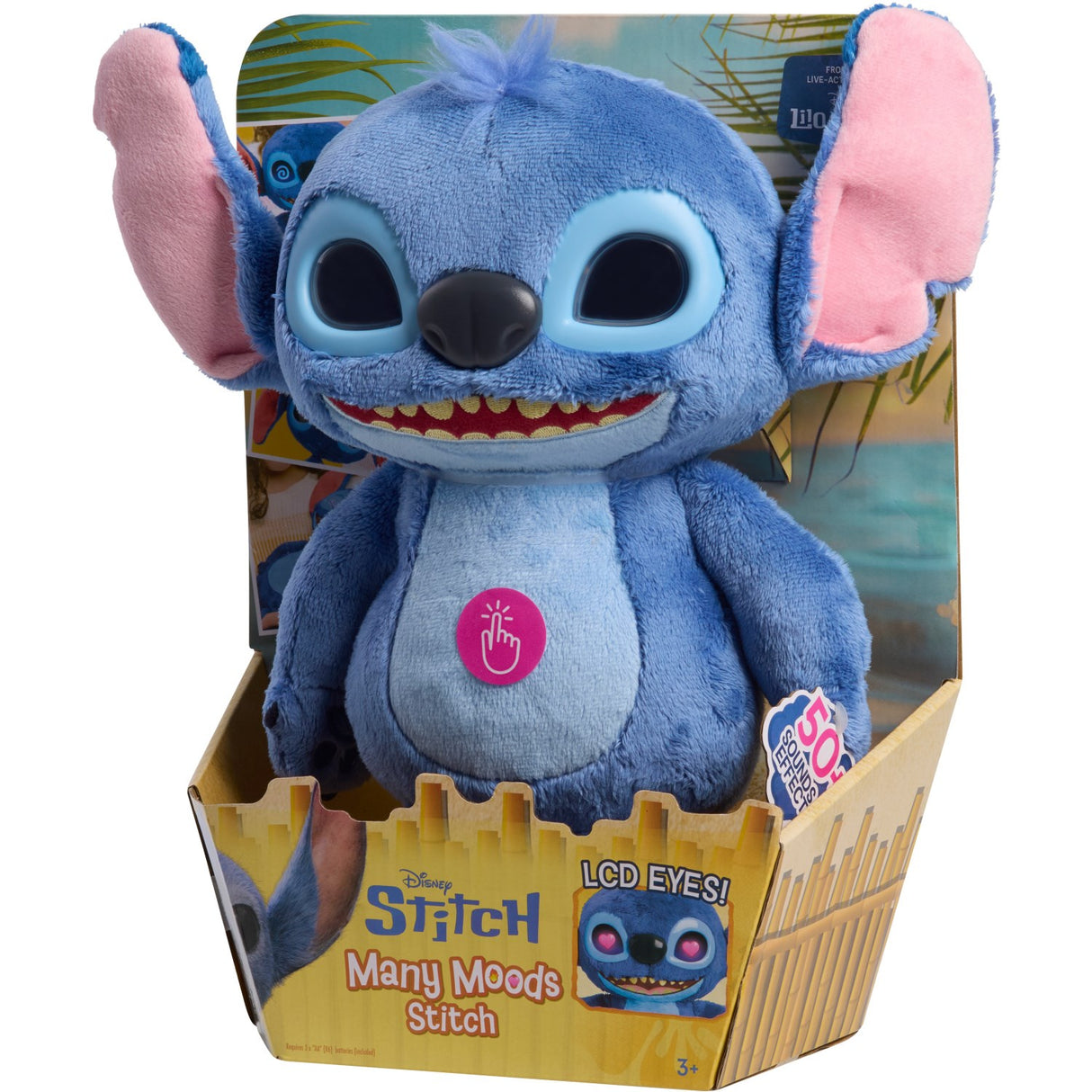 Disney Stitch Movie Emotive Eye Feature Plush 27 Cm