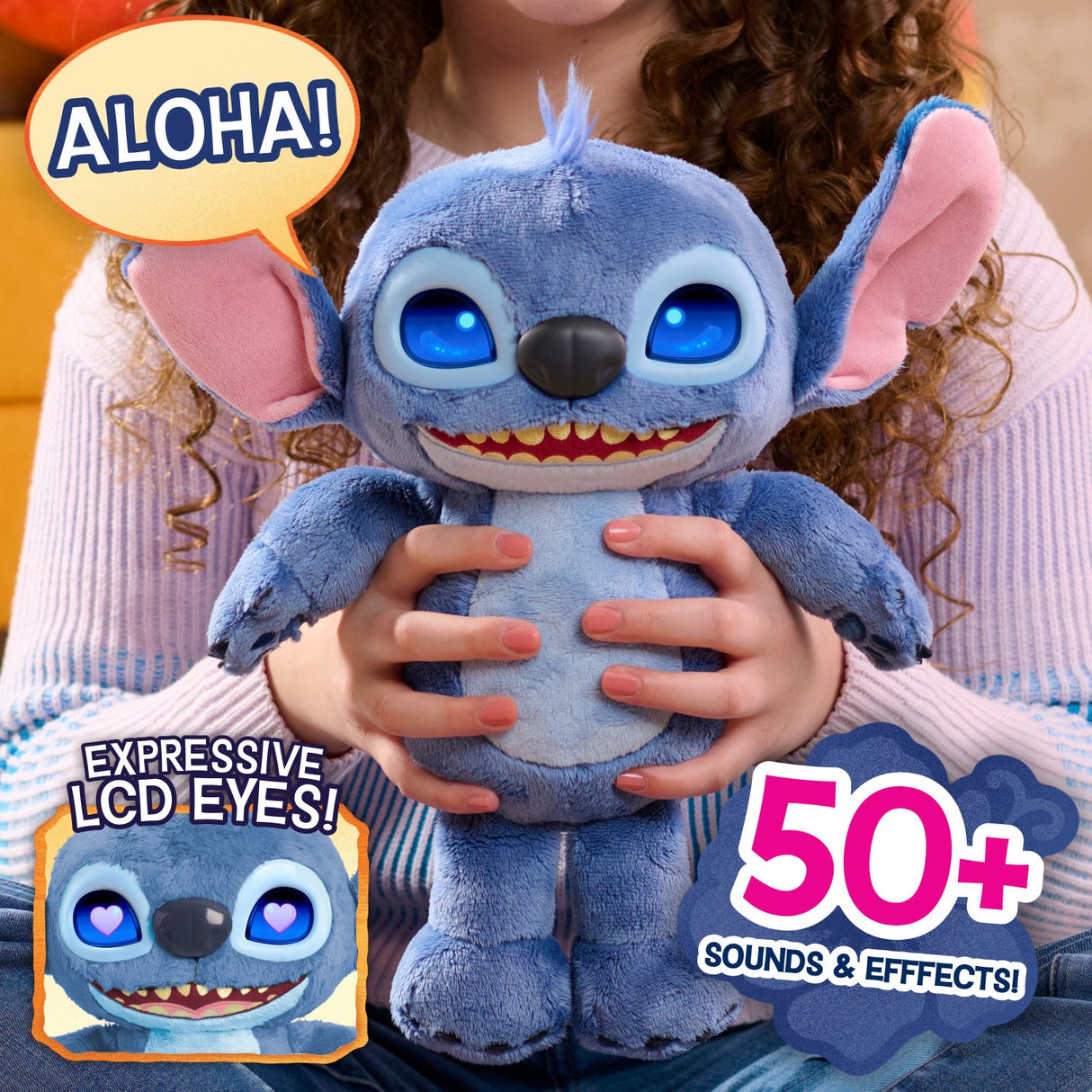 Disney Stitch Movie Emotive Eye Feature Plush 27 Cm