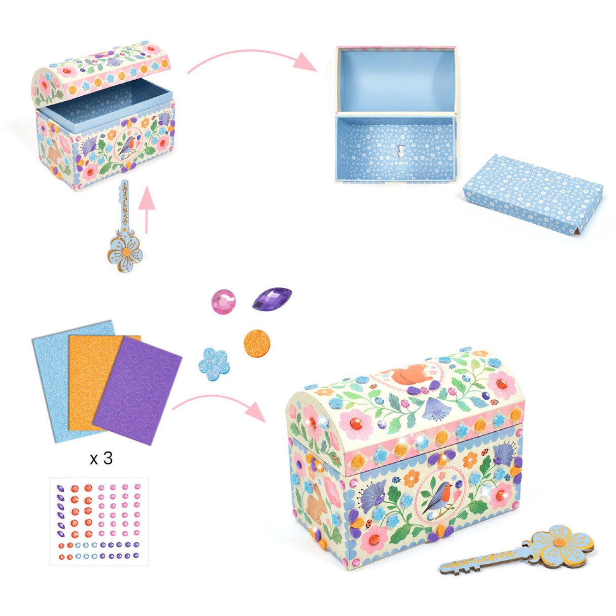 Djeco Diy - Skattekiste, Super Skatte