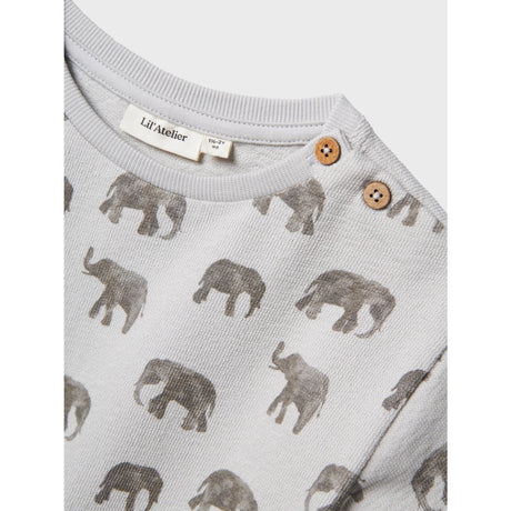 Lil'Atelier Vapor Blue Elephant Nmmdias Ls Loose Sweat Lil