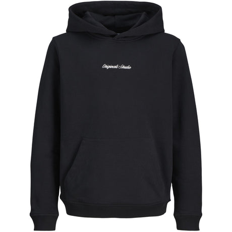 Jack & Jones Junior Black Jornorrebro Emb Sweat Hood Noos Jnr