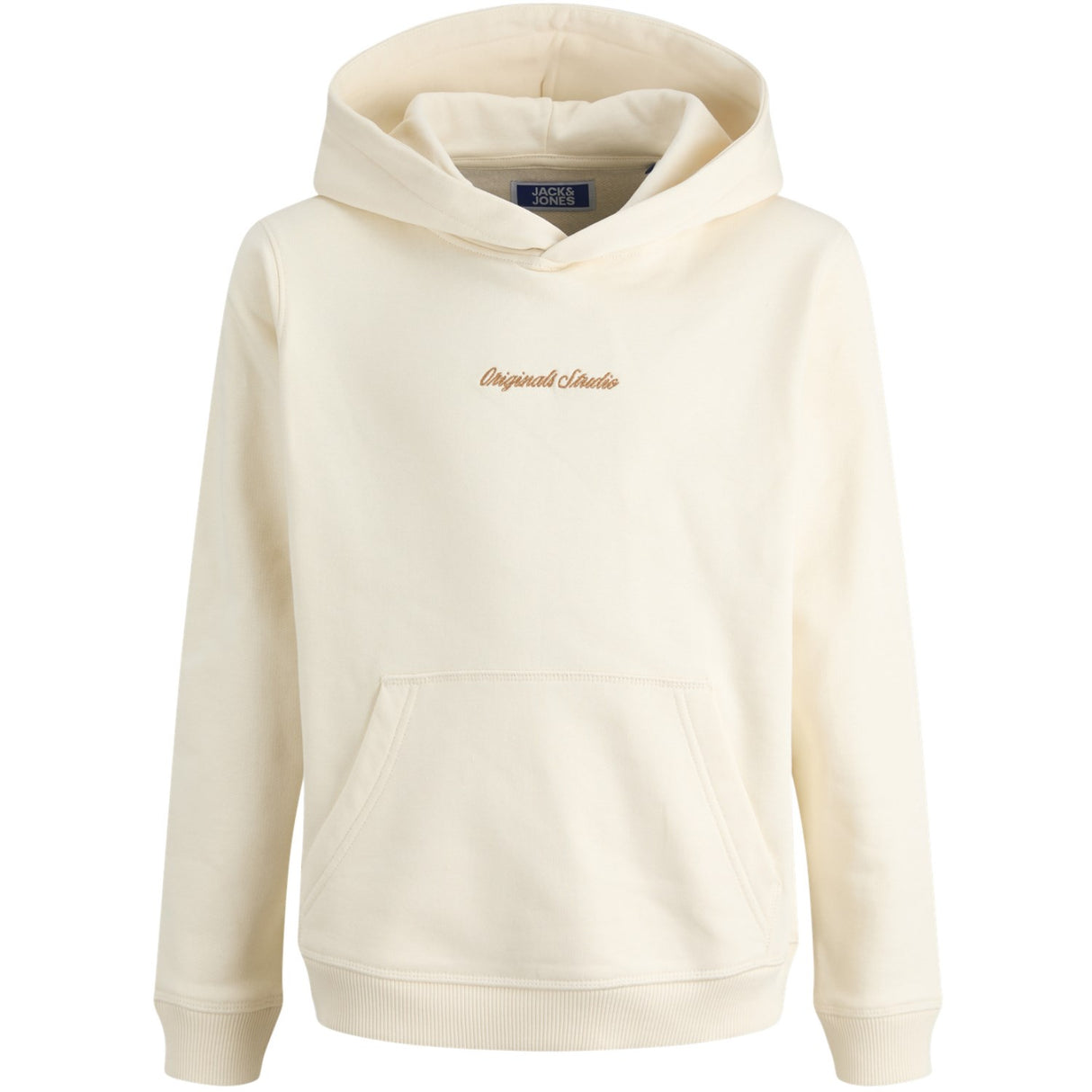 Jack & Jones Junior Antique White Jornorrebro Emb Sweat Hood Noos Jnr