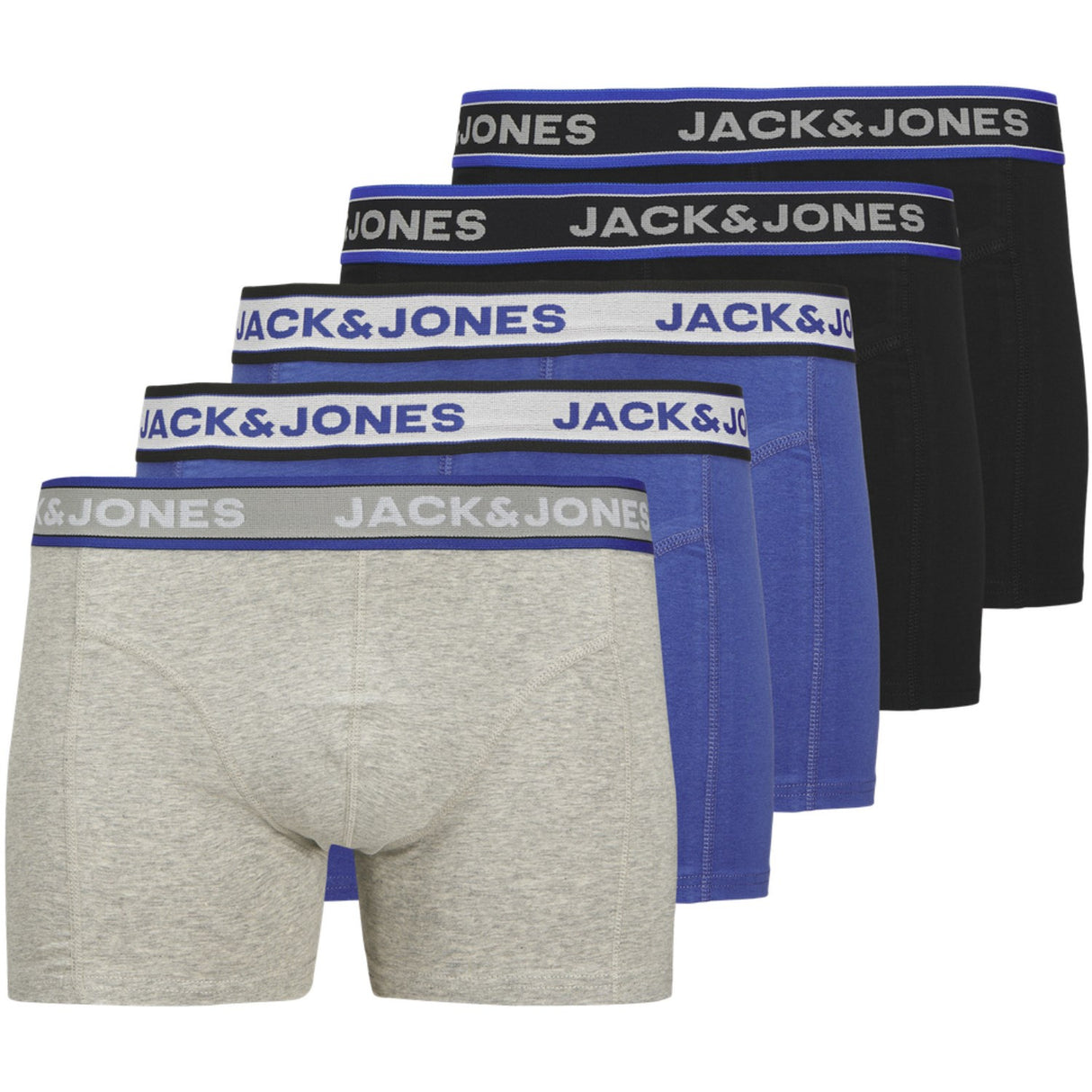 Jack & Jones Junior Black Jacchristian Solid Trunks 5 Pack Jnr