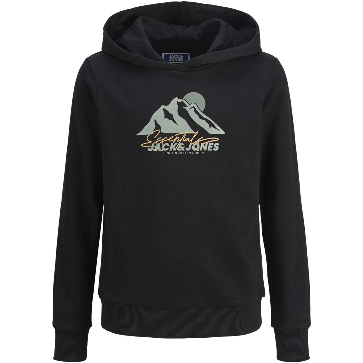 Jack & Jones Junior Black Jjsun Sweat Hood Jnr