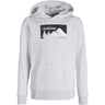 Jack & Jones Junior White Melange Jjsun Sweat Hood Jnr