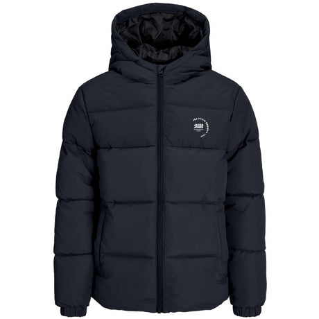Jack & Jones Junior Sky Captain White Logo Jjmaze Logo Puffer Hood Jnr