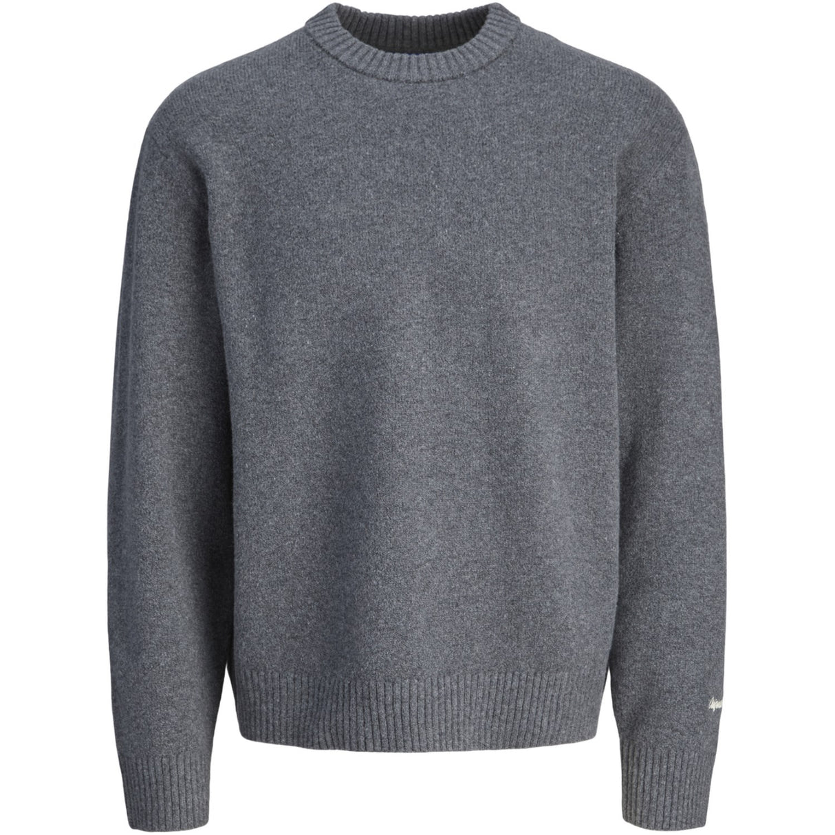 Jack & Jones Junior Dark Grey Melange Jornorrebro Knit Crew Neck Ln Jnr
