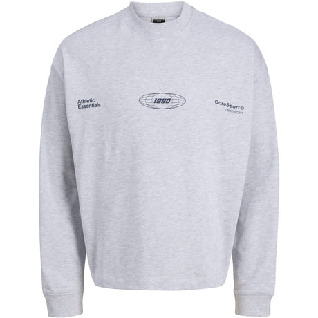 Jack & Jones Junior White Melange Jcosignal Sweat Crew Neck Jnr