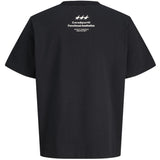 Jack & Jones Junior Black Jcosignal Graphic Tee Ss Crew Neck Jnr
