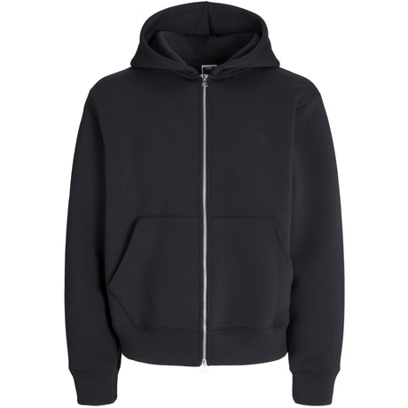 Jack & Jones Junior Black Jcocover Scuba Sweat Zip Hood Jnr