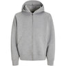 Jack & Jones Junior White Melange Jcocover Scuba Sweat Zip Hood Jnr