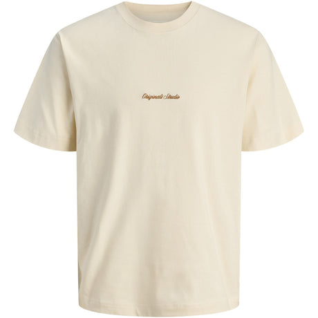 Jack & Jones Junior Antique White Jornorrebro Emb Tee Ss Cn Noos Jnr